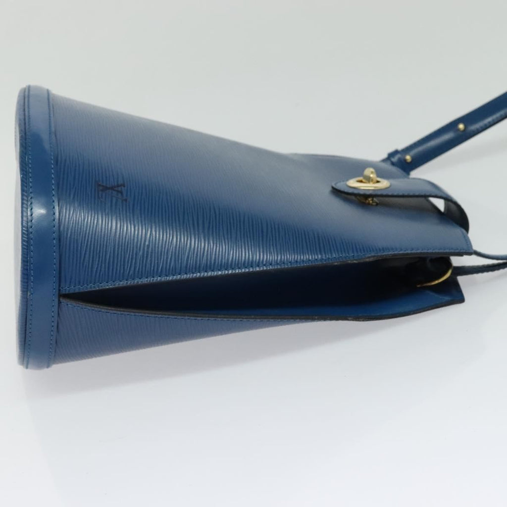 Louis Vuitton Cluny Shoulder Bag Epi Leather Blue Leather Shoulder Bag