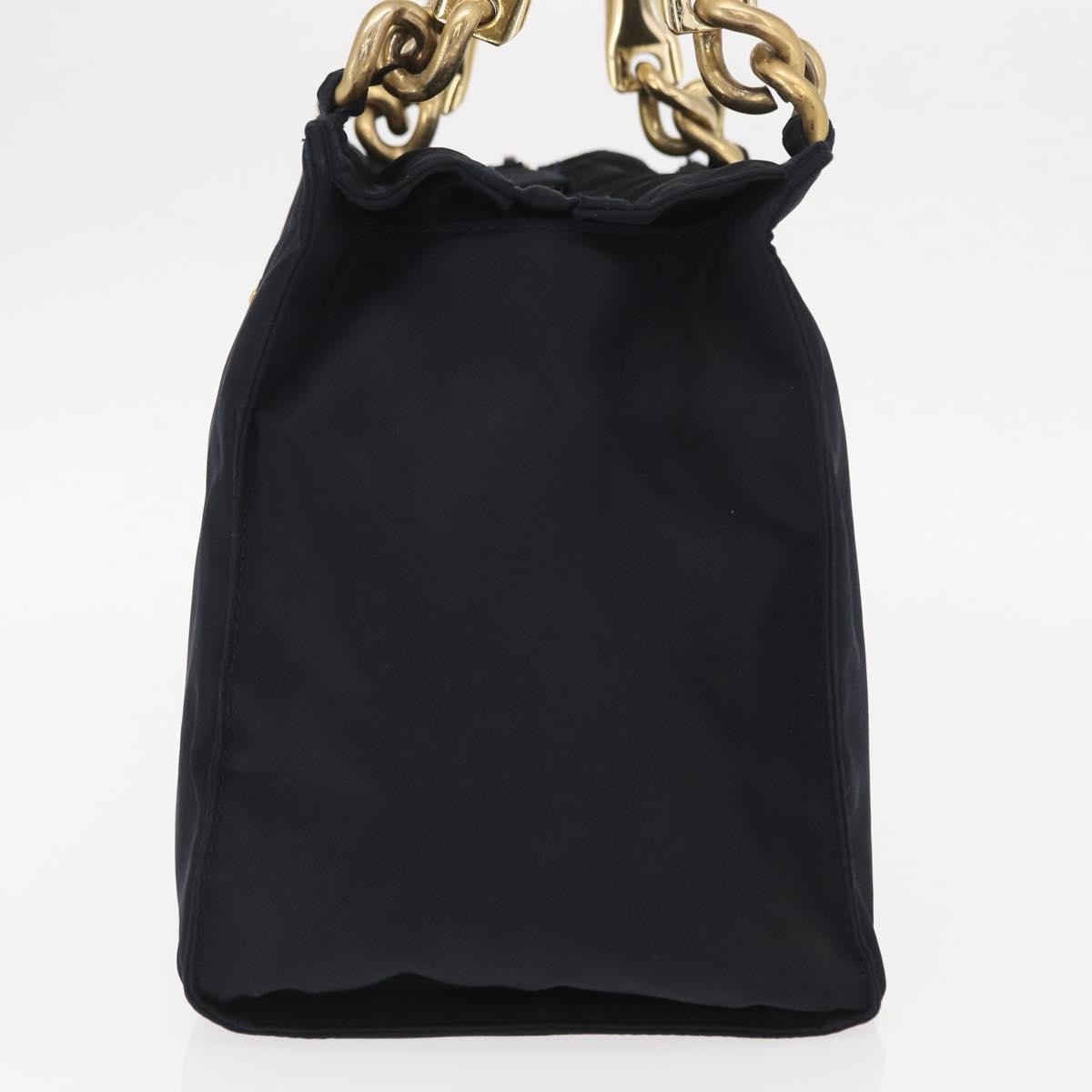 Prada Metal Handles Tote Tessuto Navy Nylon Tote Bag Bag