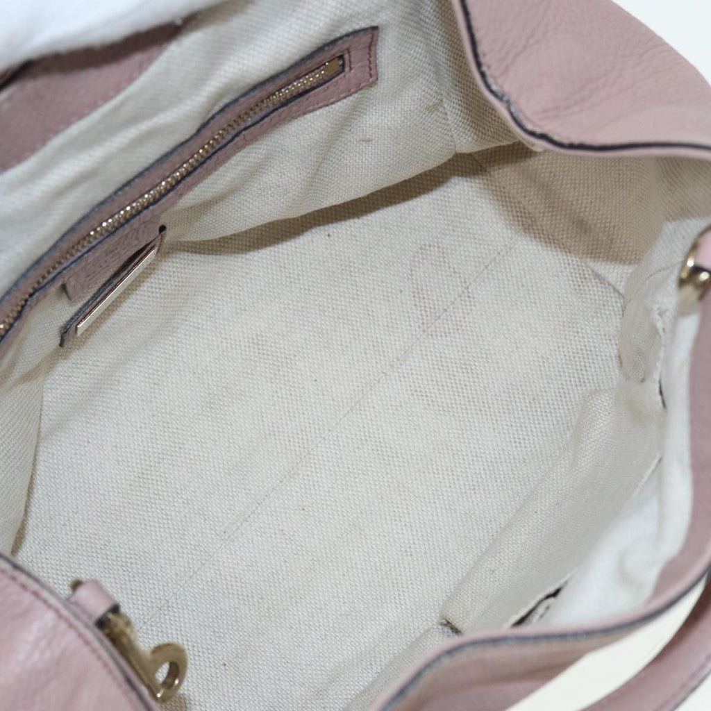 Gucci Soho Convertible Shoulder Bag Leather Pink Leather Tote Bag Bag (Pre-Owned)