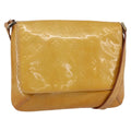 Louis Vuitton Thompson Street Handbag Monogram Vernis Beige Patent_Leather Shoulder Bag