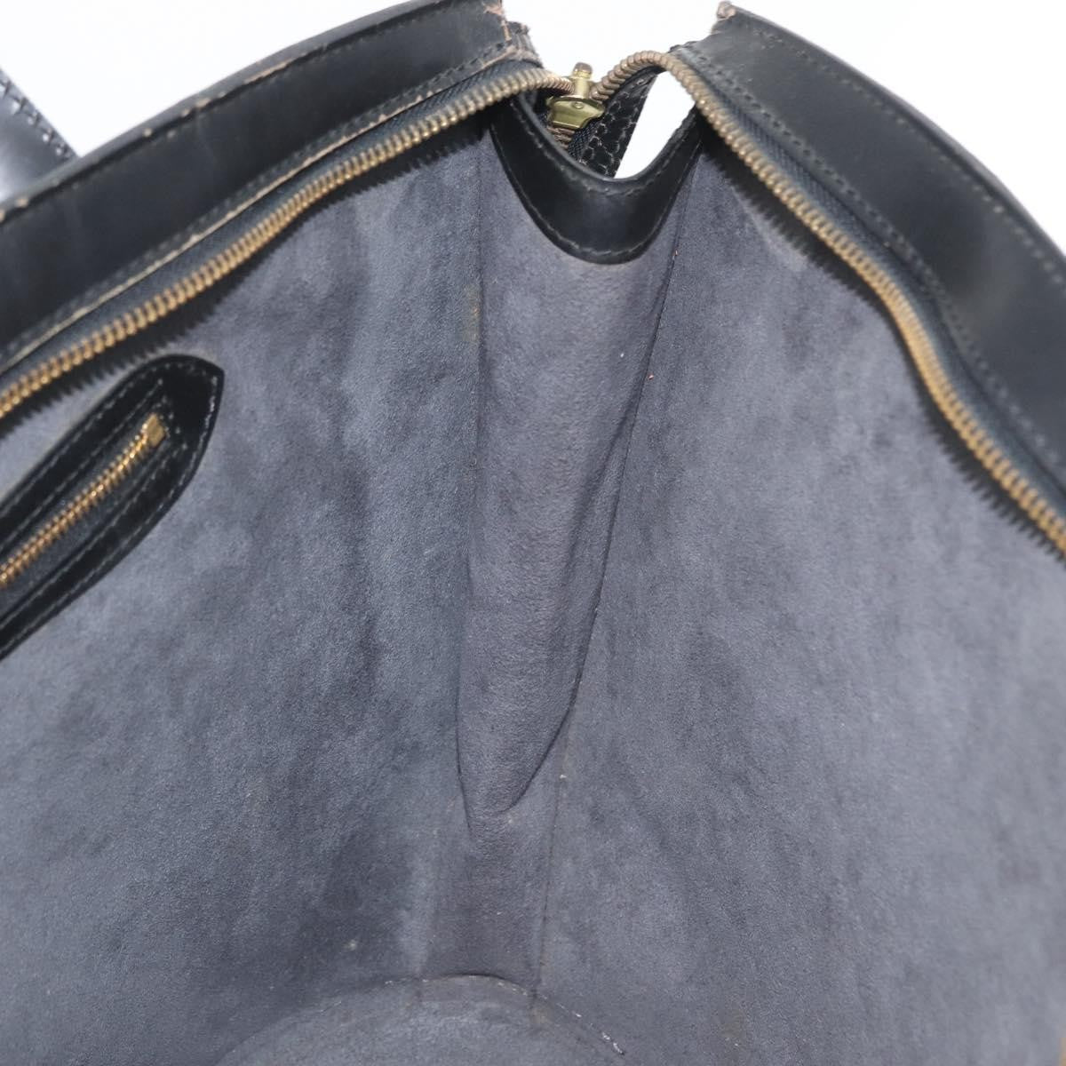 Louis Vuitton Saint Jacques Handbag Epi Leather Black Leather Shoulder Bag