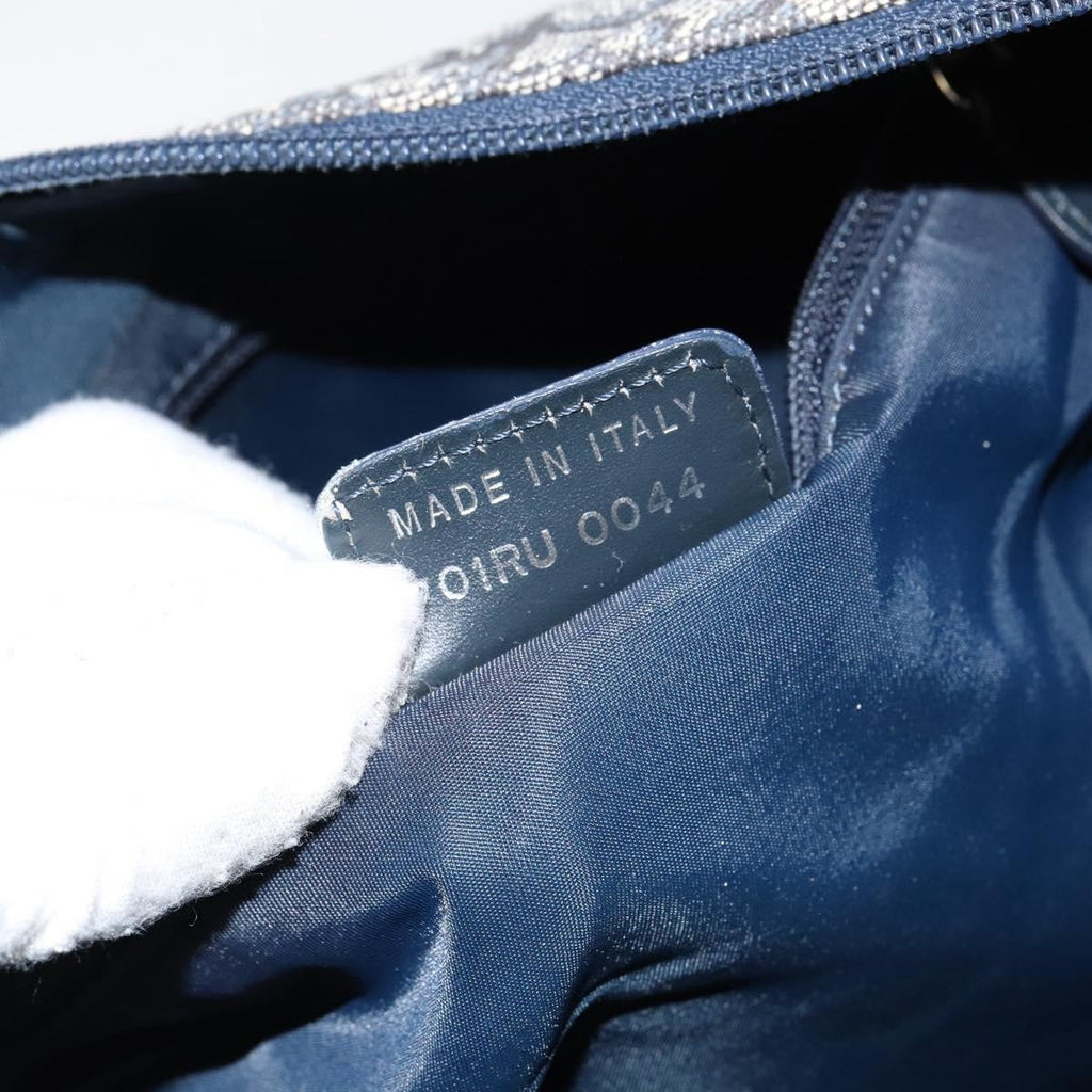 Christian Dior Vintage Trotter Shoulder Bag Canvas Navy Canvas Shoulder Bag Bag (Pre-Owned)