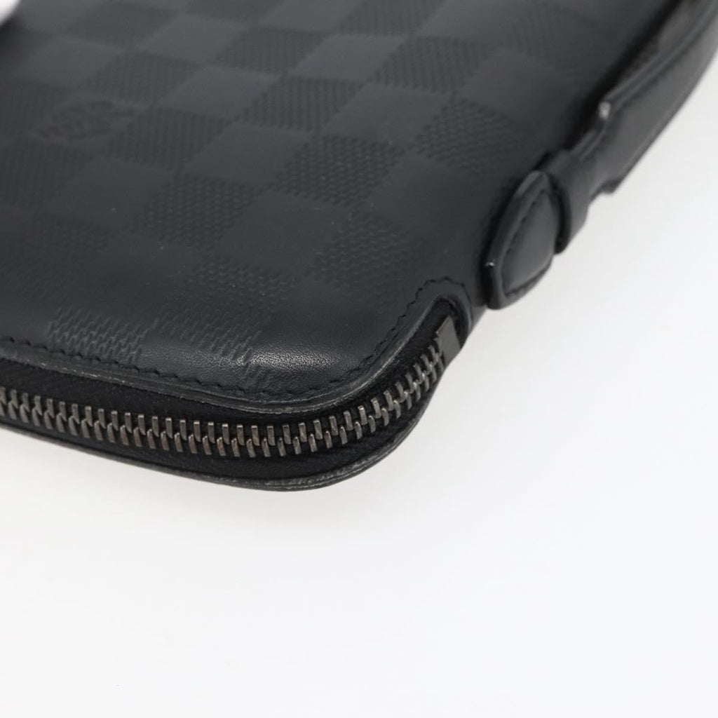 Louis Vuitton Organiser Atholl Leather Black Leather Bag