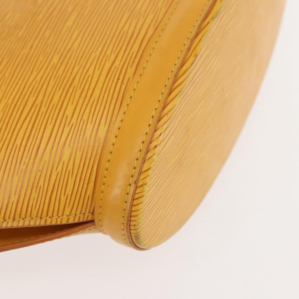 Louis Vuitton Saint Jacques Handbag Epi Leather Yellow Leather Handbag
