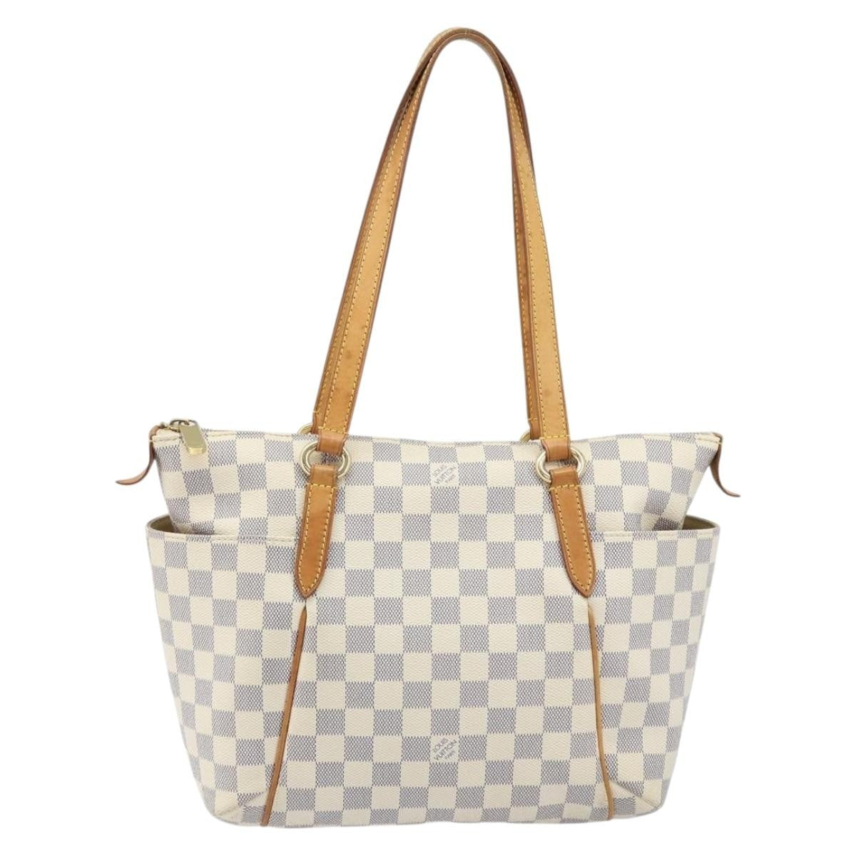 Louis Vuitton Totally Handbag Damier Azur Blue Canvas Tote Bag