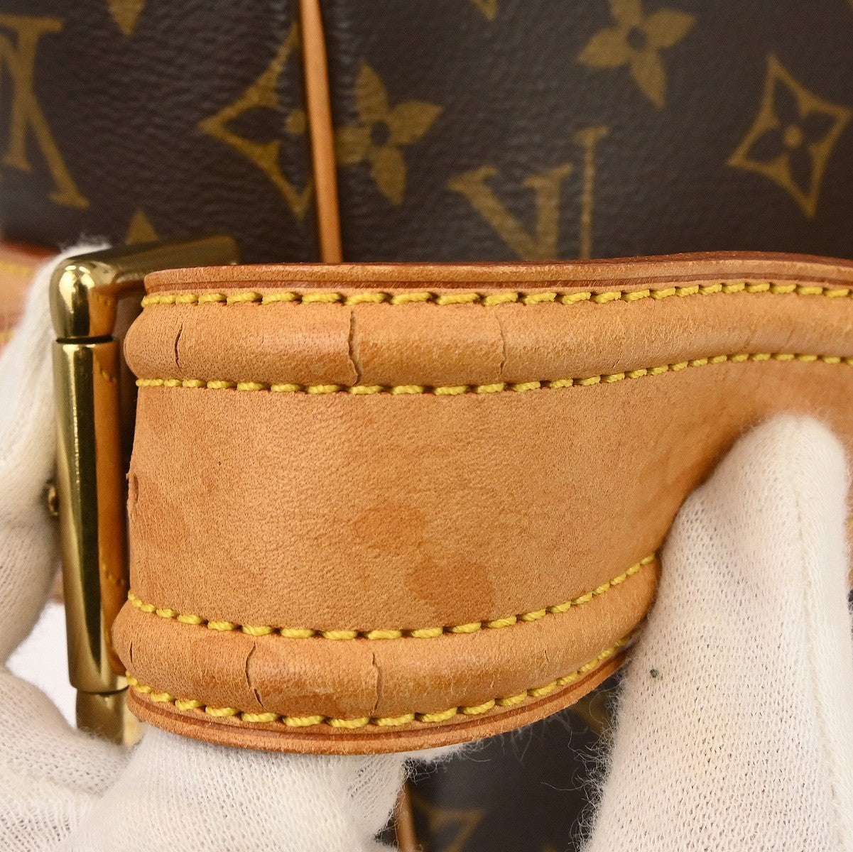 Louis Vuitton Viva Cite Handbag Monogram Canvas Brown Canvas Shoulder Bag