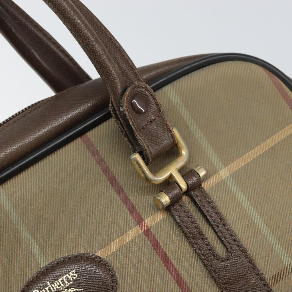 Burberry Nova Handbag Canvas Beige Canvas Handbag