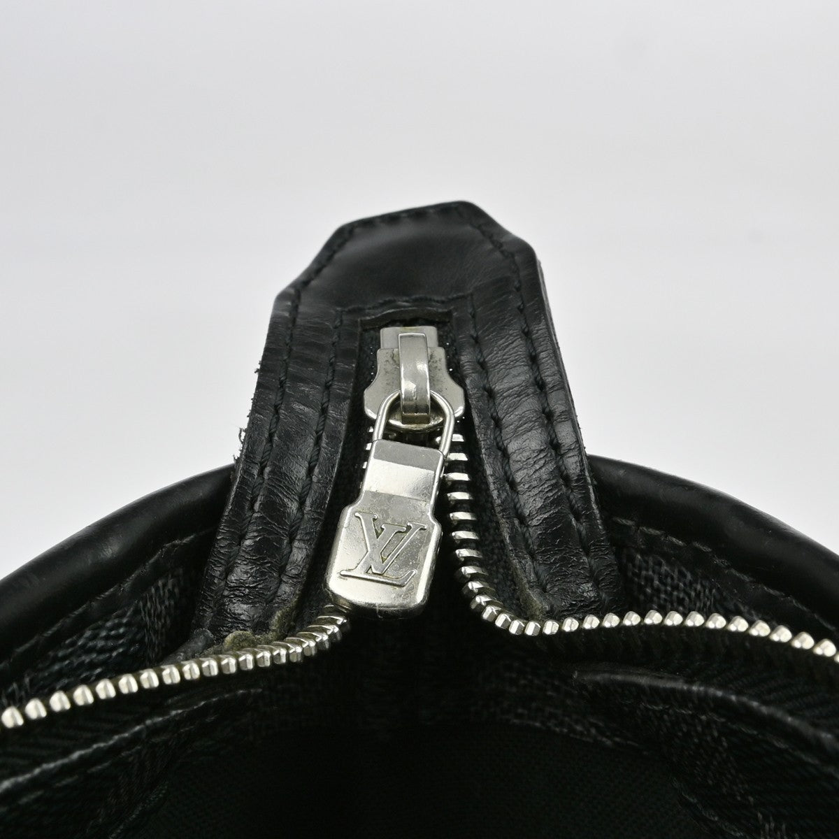 Louis Vuitton Tadao Handbag Damier Graphite Black Canvas Tote Bag