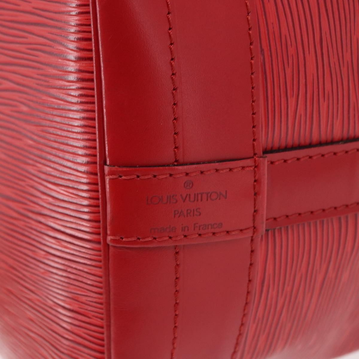 Louis Vuitton Petit Noe Nm Handbag Epi Leather Red Leather Shoulder Bag