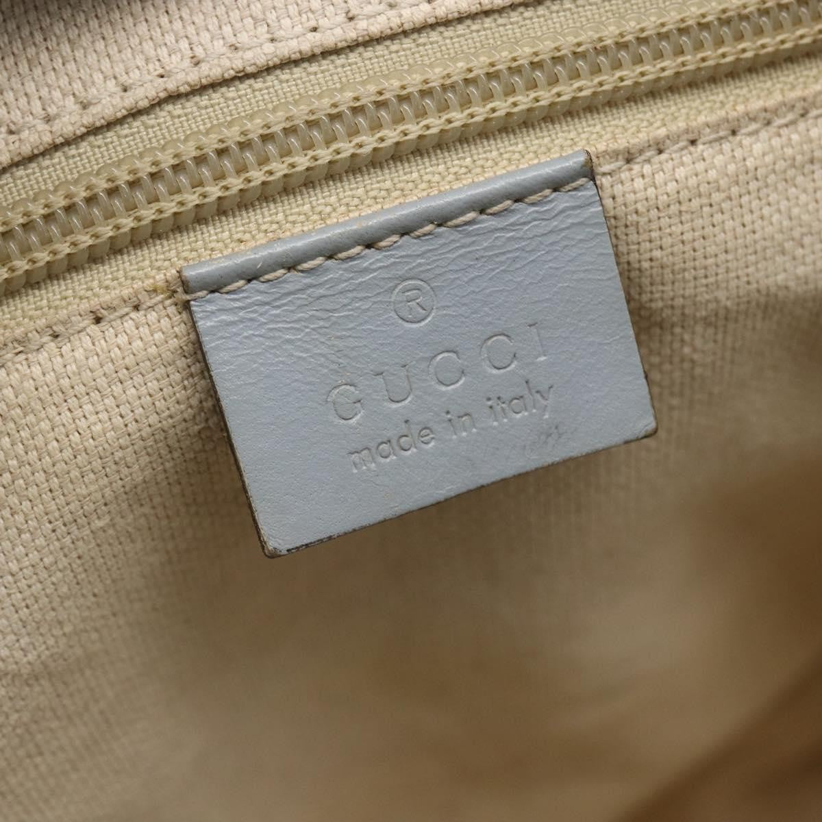Gucci Convertible Zip Tote Flora Canvas Blue Canvas Tote Bag Bag (Pre-Owned)