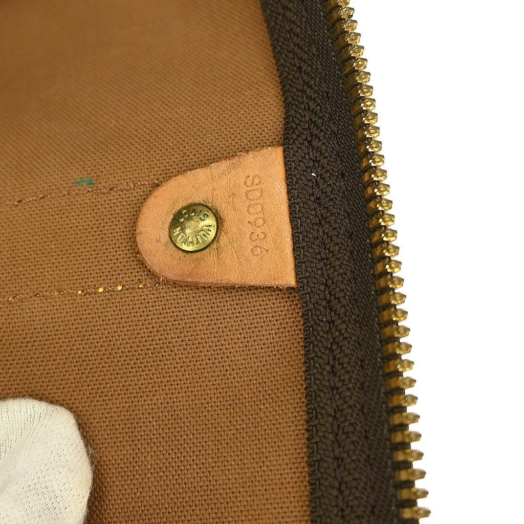 Louis Vuitton Keepall Bandouliere Bag Monogram Canvas Brown Canvas Travel Bag