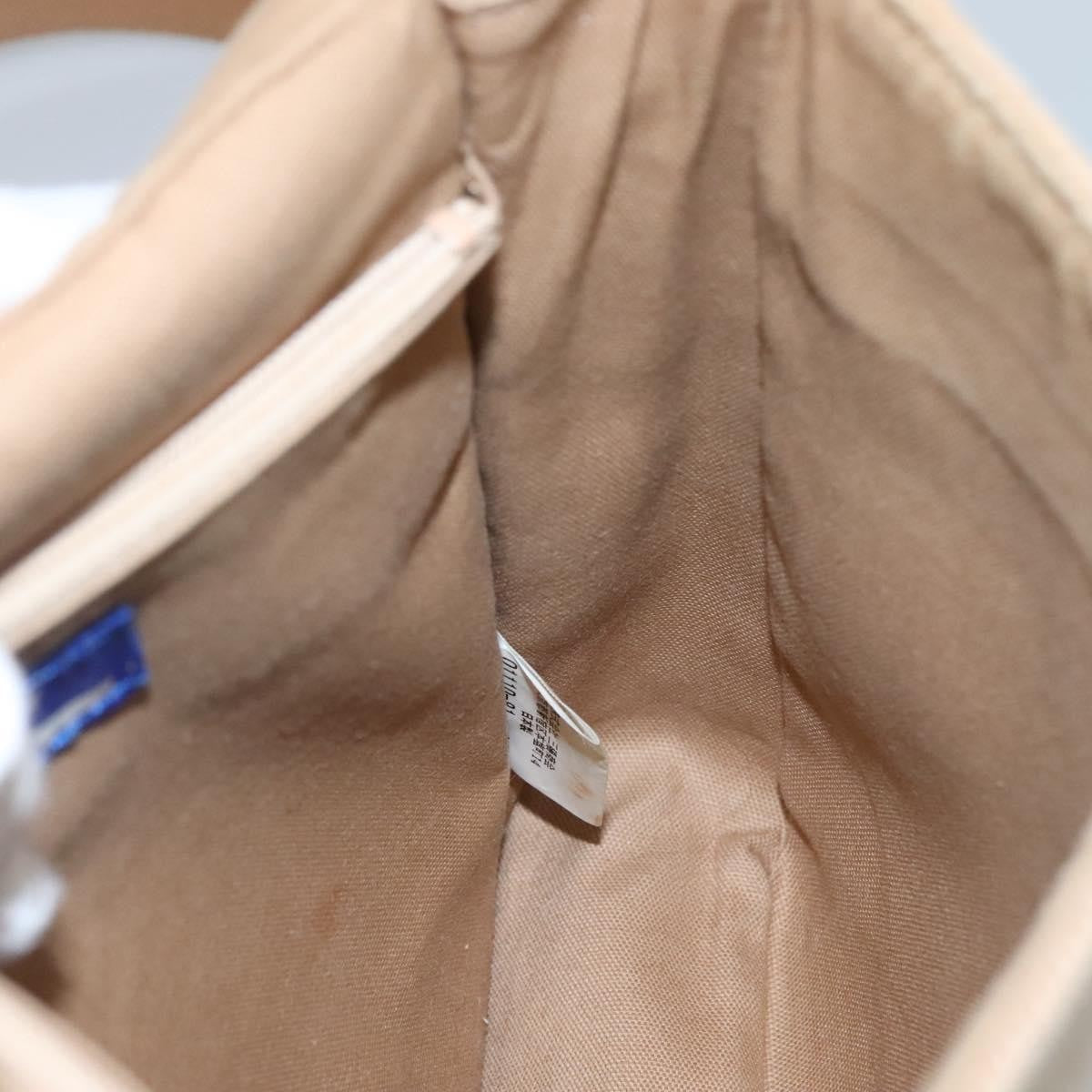 Burberry Blue Label Shoulder Bag Canvas Beige Canvas Shoulder Bag