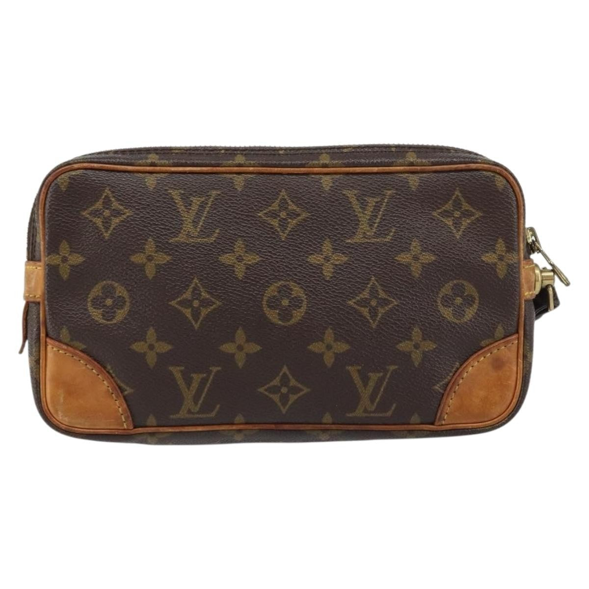 Louis Vuitton Marly Dragonne Clutch Monogram Canvas Brown Canvas Clutche & Pouche Bag