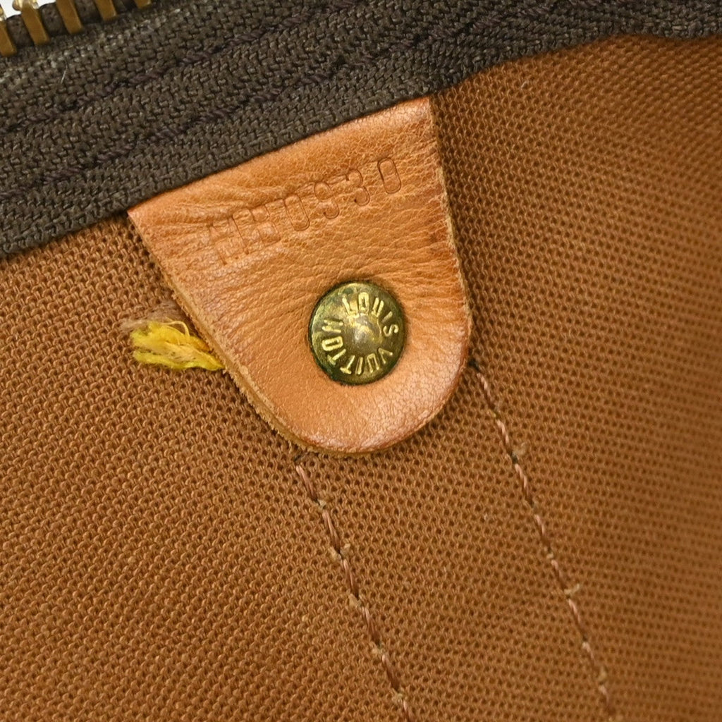 Louis Vuitton Keepall Bag Monogram Canvas Brown Canvas Travel Bag