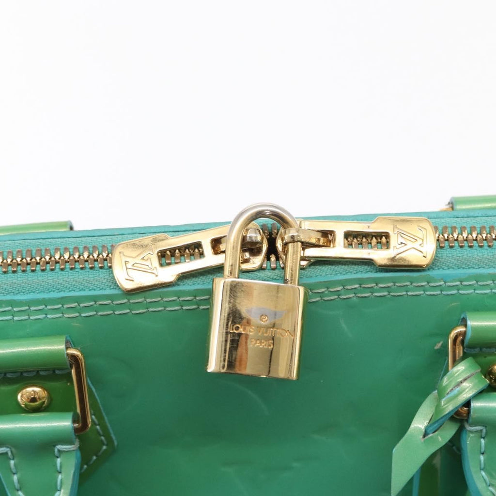 Louis Vuitton Alma Handbag Patent Leather Blue Patent_Leather Handbag