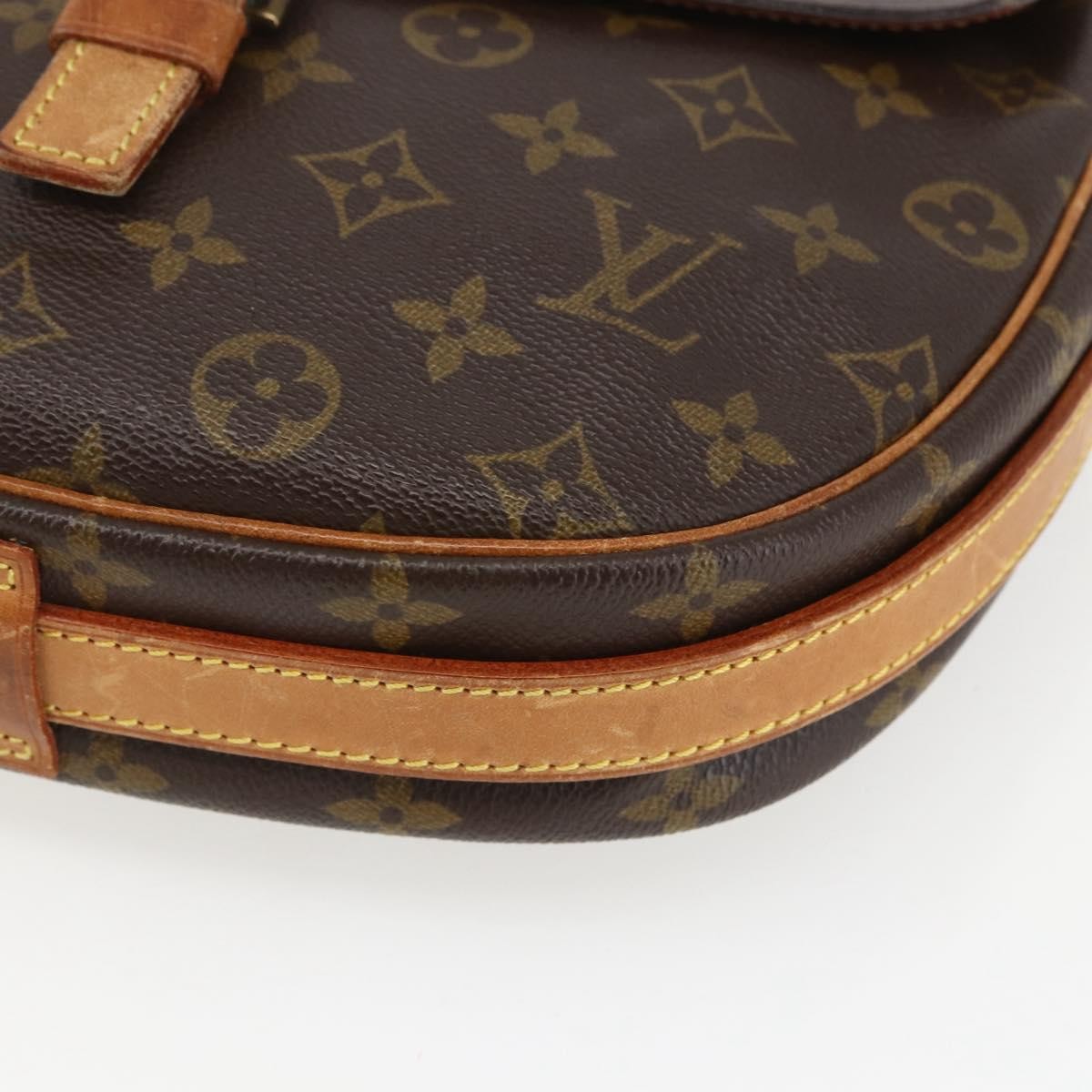 Louis Vuitton Jeune Fille Handbag Monogram Canvas Brown Canvas Shoulder Bag