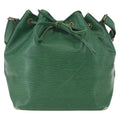 Louis Vuitton Petit Noe Handbag Epi Leather Green Leather Shoulder Bag