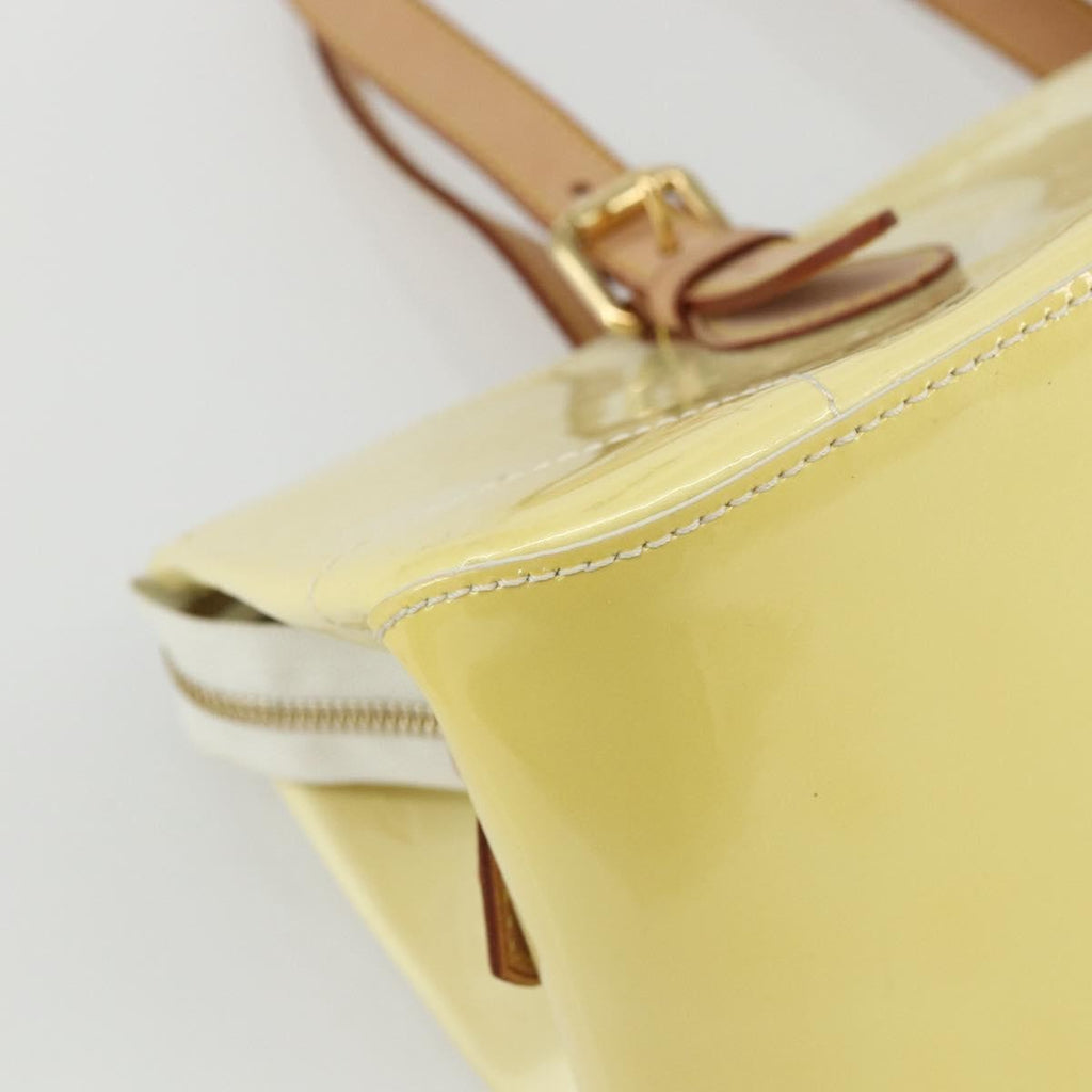 Louis Vuitton Rosewood Avenue Handbag Monogram Vernis Yellow Patent_Leather Handbag