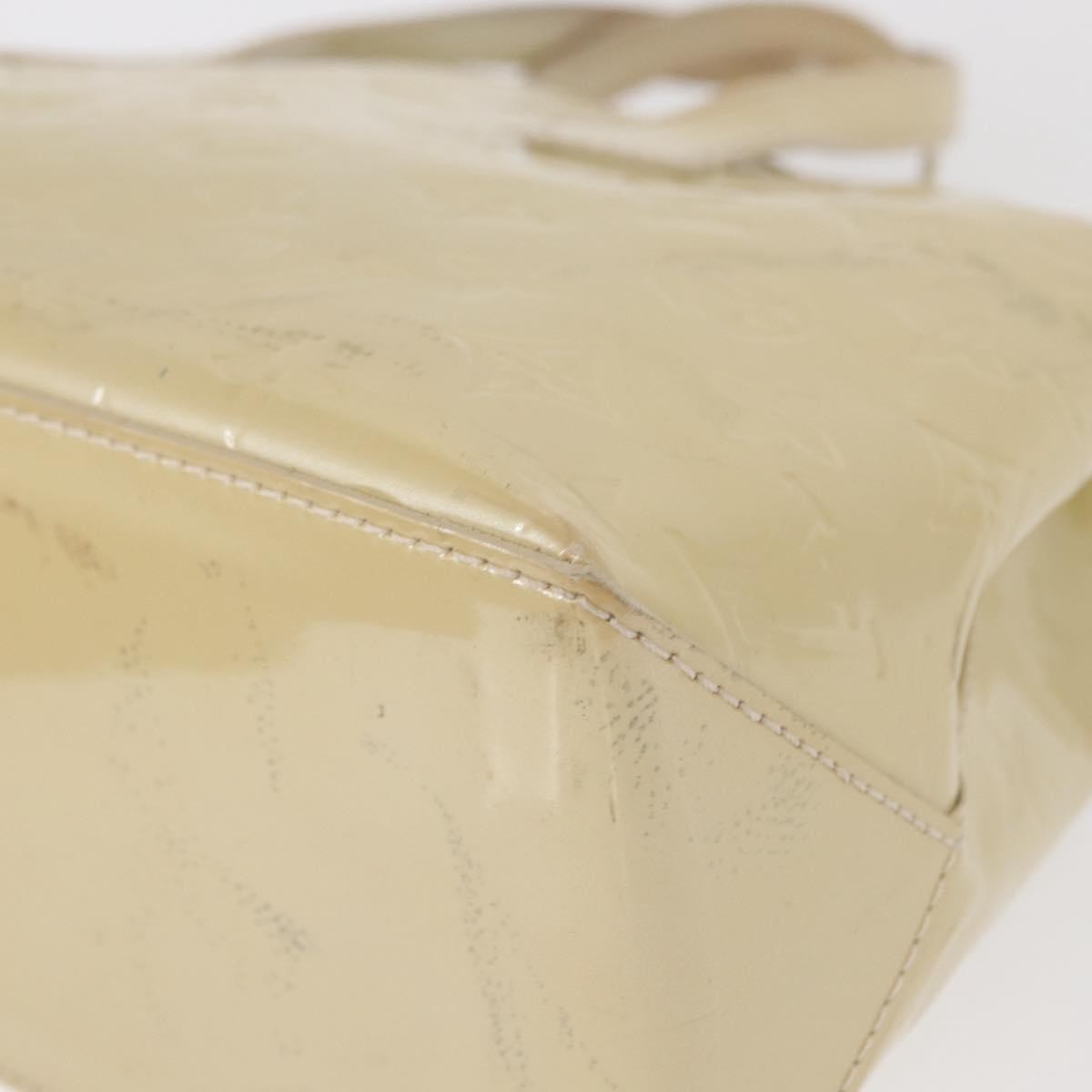 Louis Vuitton Wilshire Handbag Monogram Vernis Beige Patent_Leather Handbag