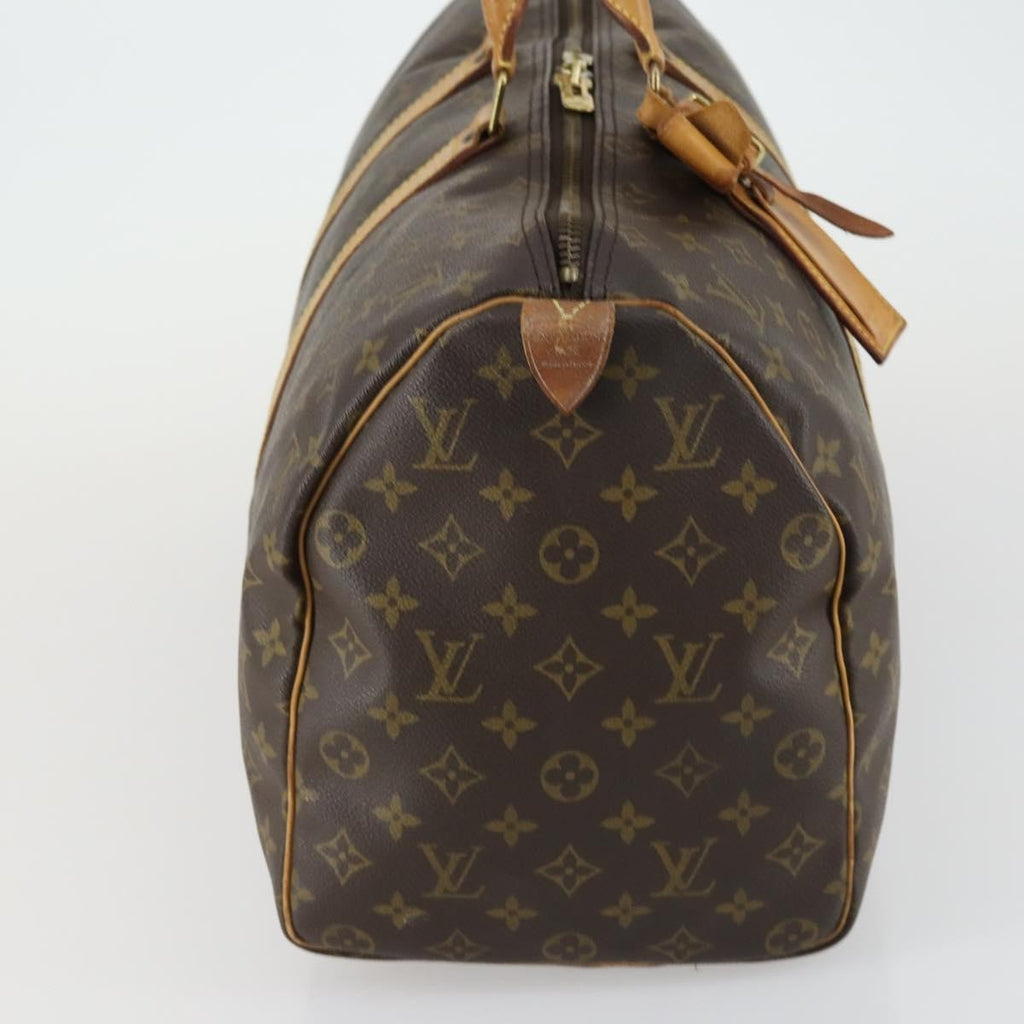 Louis Vuitton Keepall Bag Monogram Canvas Brown Canvas Travel Bag