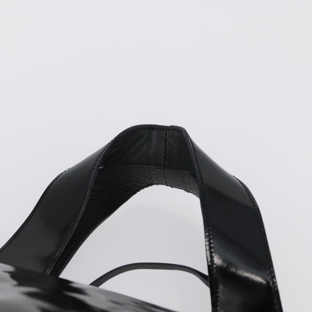 Prada Vintage Handbag Patent Leather Black Patent_Leather Handbag