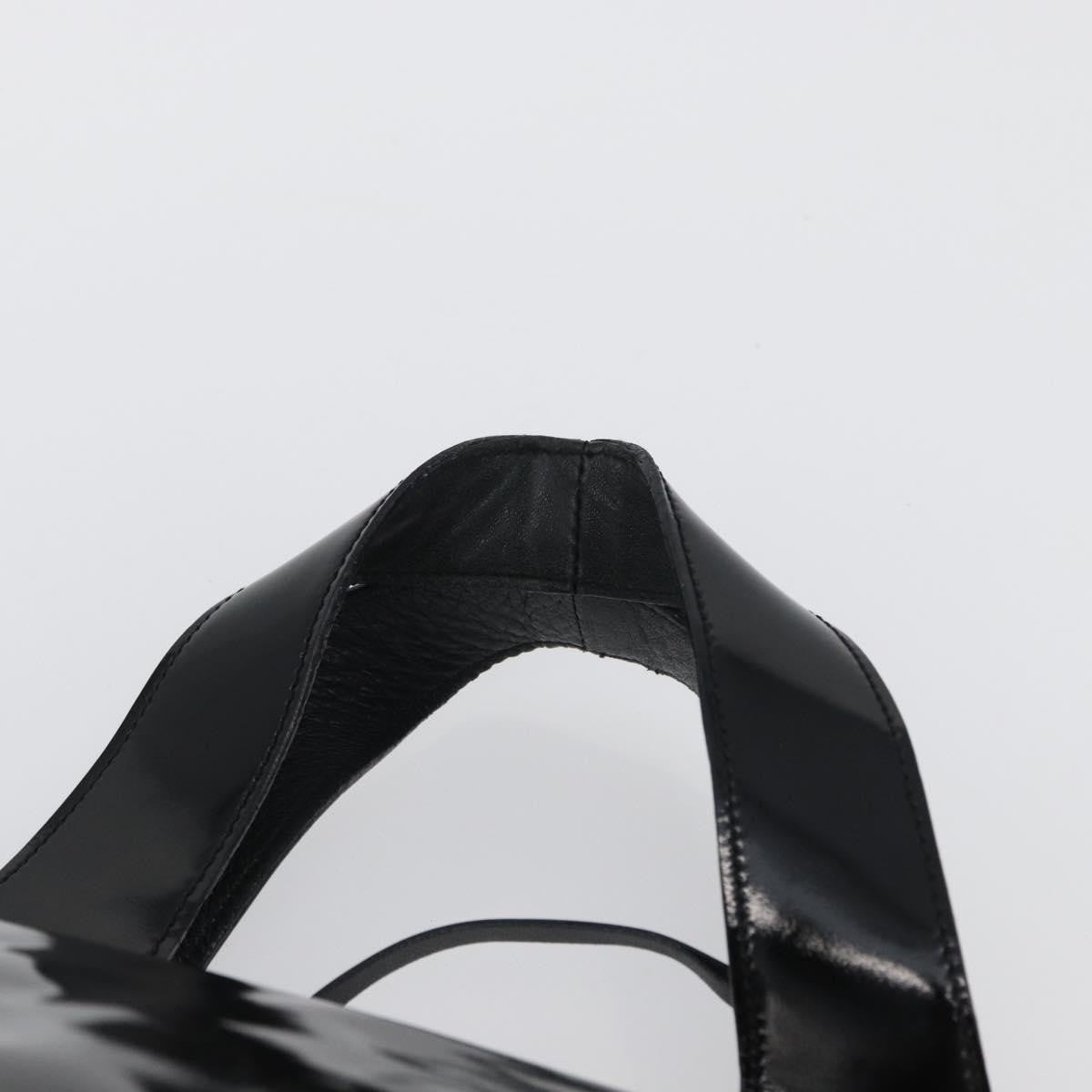 Prada Vintage Handbag Patent Leather Black Patent_Leather Handbag