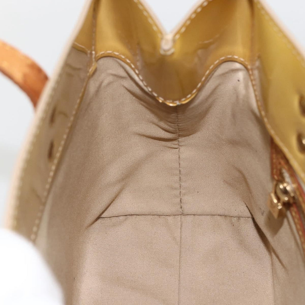 Louis Vuitton Reade Handbag Monogram Vernis Beige Patent_Leather Handbag