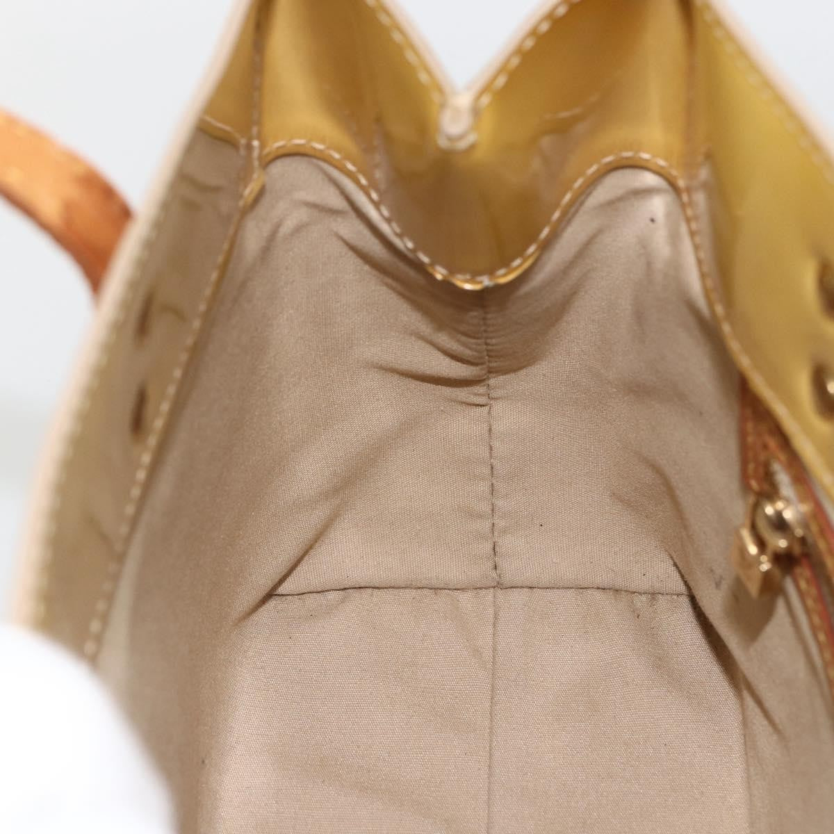 Louis Vuitton Reade Handbag Monogram Vernis Beige Patent_Leather Handbag
