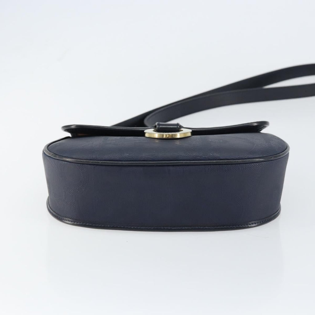 Christian Dior Trotter Shoulder Bag Canvas Navy Canvas Shoulder Bag Bag (Pre-Owned)