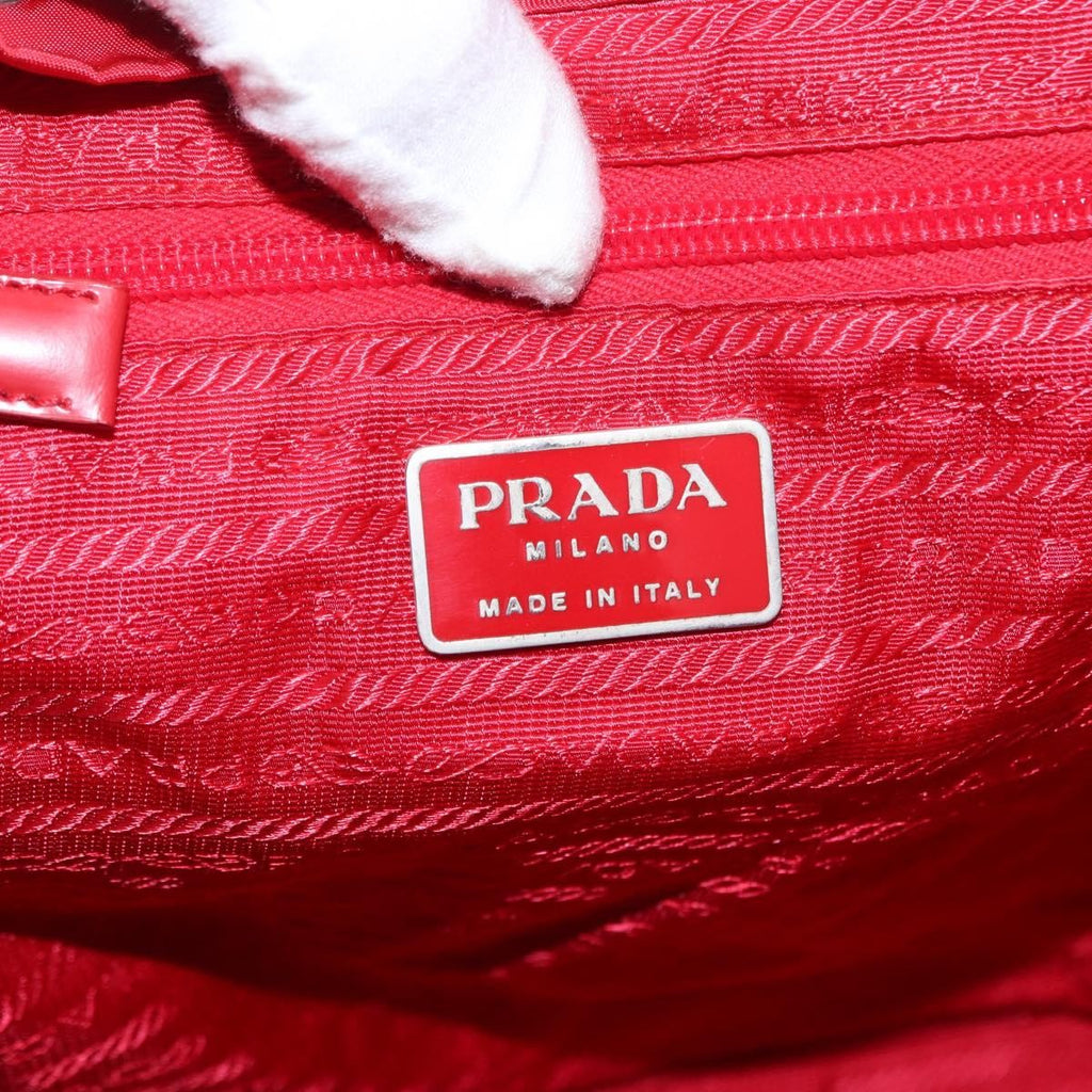 Prada Double Front Pocket Backpack Tessuto Red Nylon Backpack Bag
