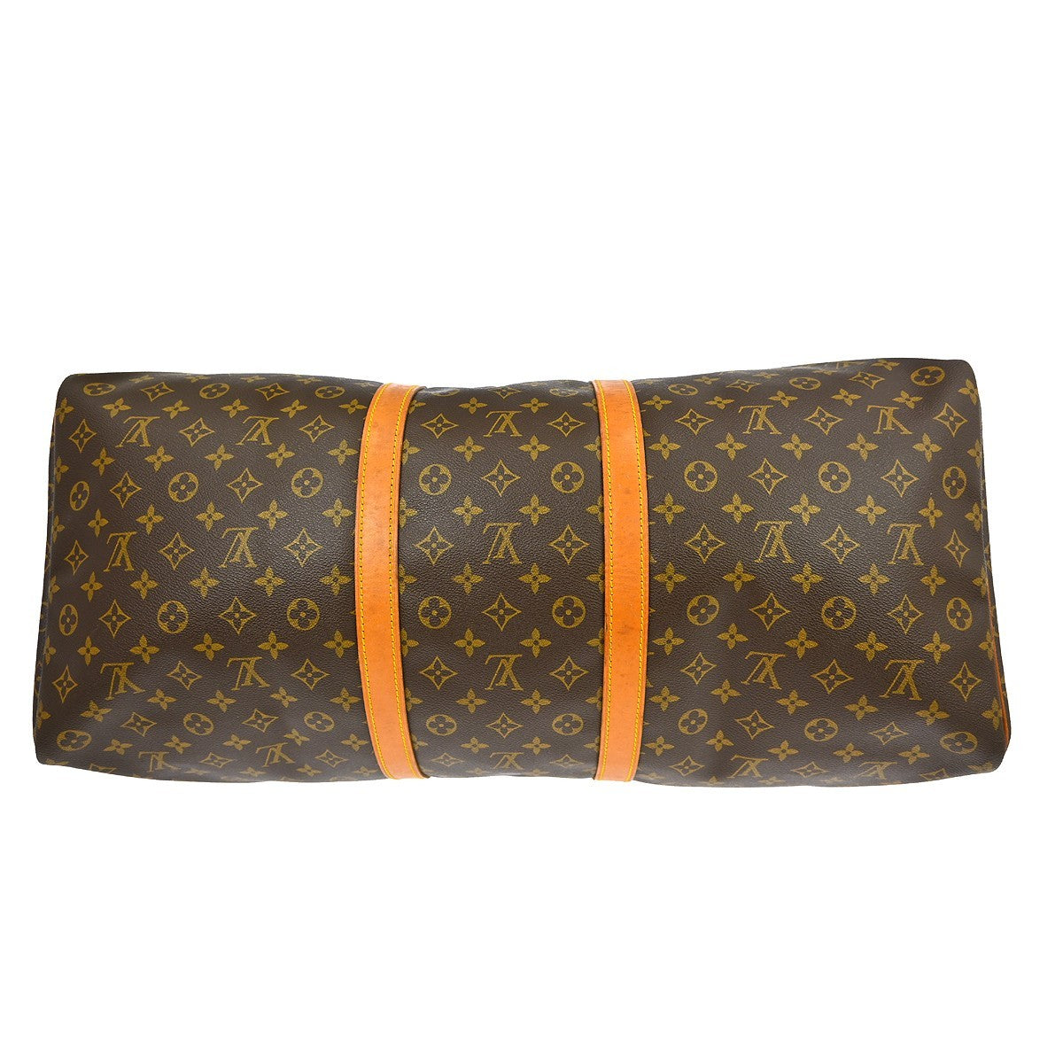 Louis Vuitton Keepall Bag Monogram Canvas Brown Canvas Travel Bag