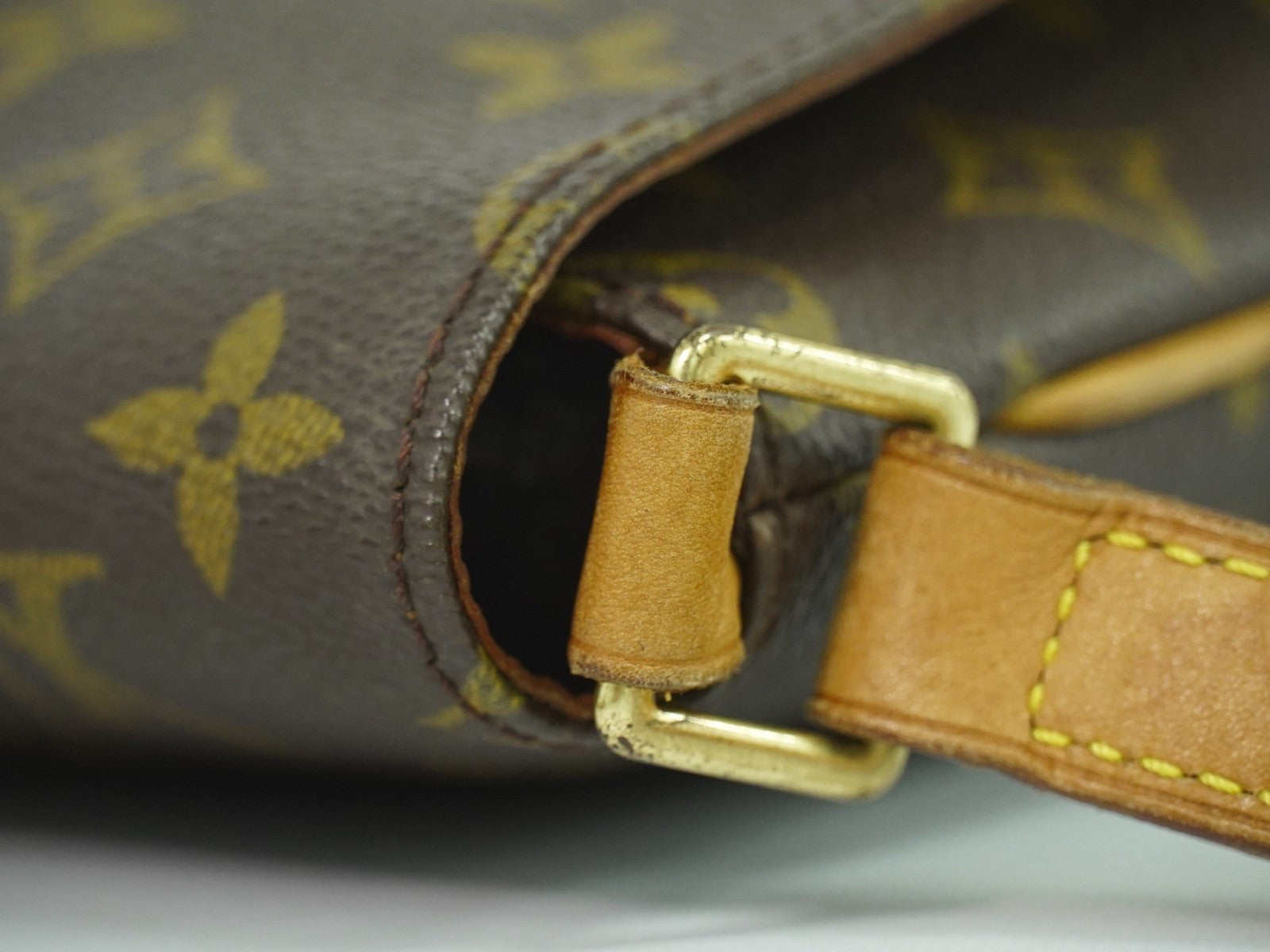 Louis Vuitton Musette Tango Handbag Monogram Canvas Brown Canvas Shoulder Bag