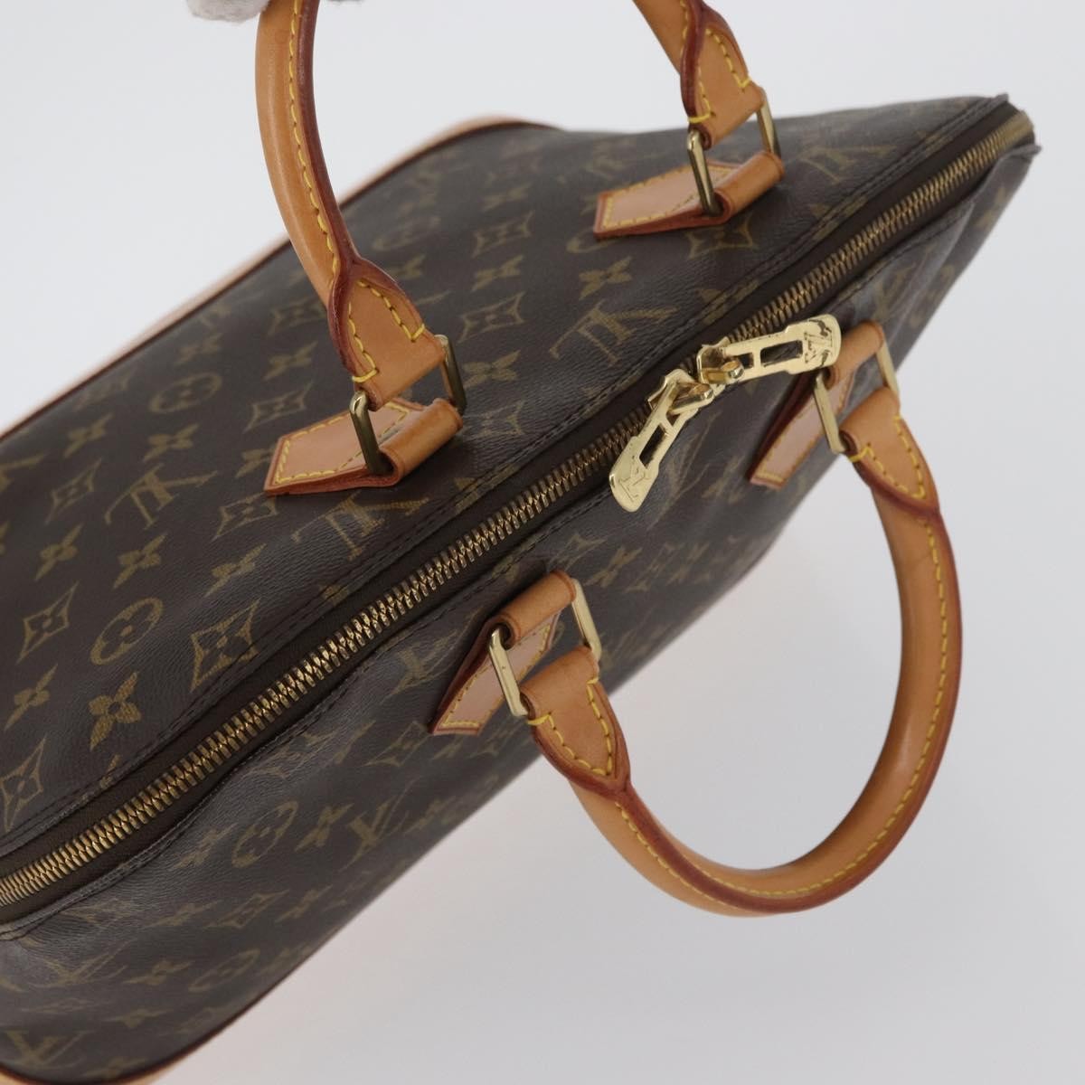 Louis Vuitton Alma Handbag Monogram Canvas Brown Canvas Handbag