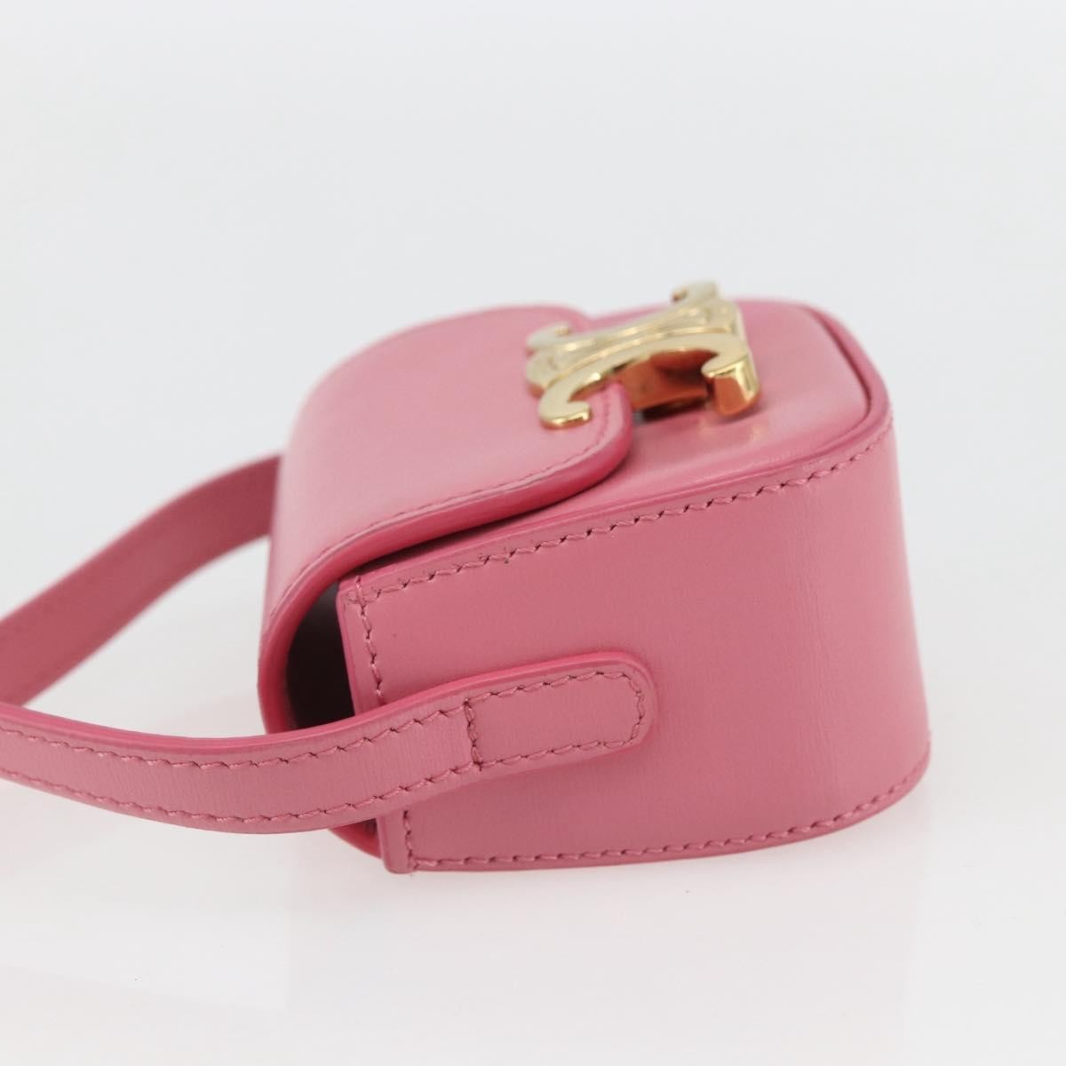 Celine Triomphe Shoulder Bag Smooth Calfskin Pink Leather Shoulder Bag Bag