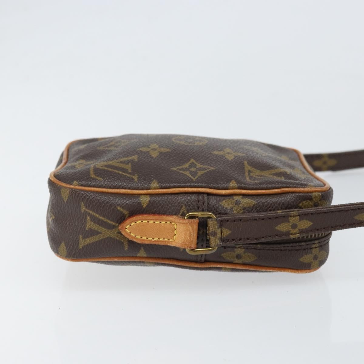 Louis Vuitton Danube Handbag Monogram Canvas Brown Canvas Shoulder Bag