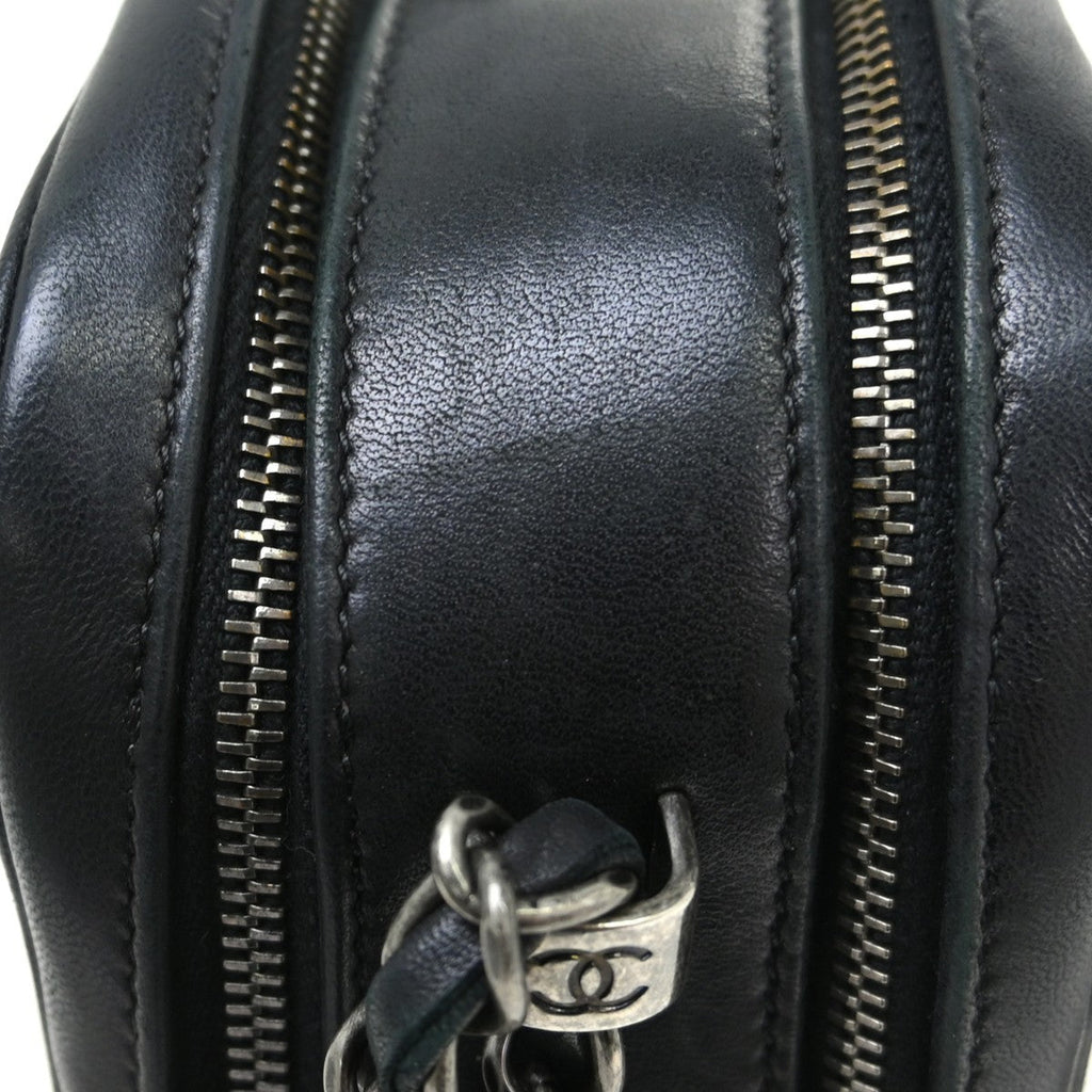 Chanel Coco Boy Camera Bag Quilted Leather Black Leather Shoulder Bag Bag