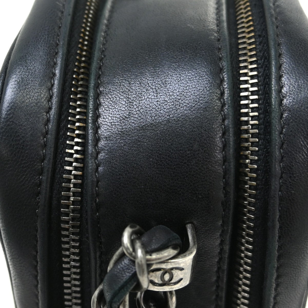 Chanel Coco Boy Camera Bag Quilted Leather Black Leather Shoulder Bag Bag