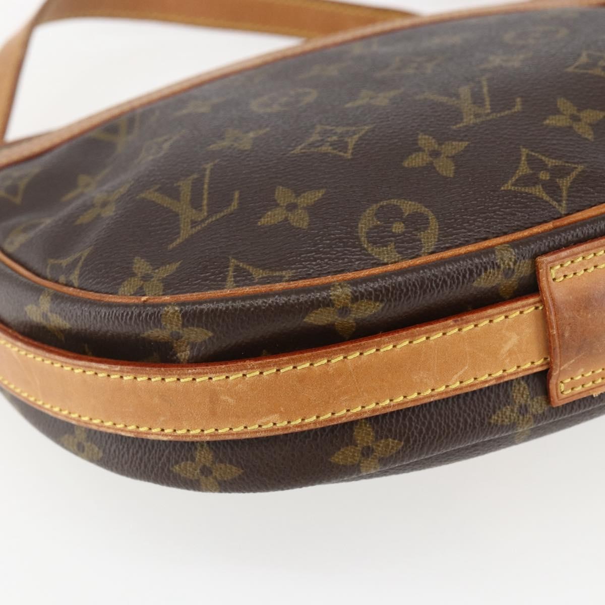 Louis Vuitton Jeune Fille Handbag Monogram Canvas Brown Canvas Shoulder Bag