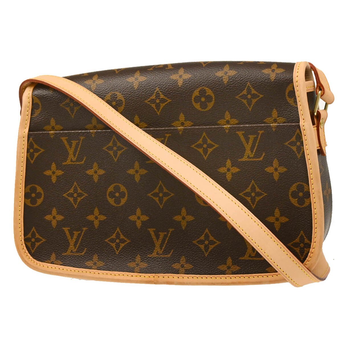 Louis Vuitton Sologne Handbag Monogram Canvas Brown Canvas Shoulder Bag