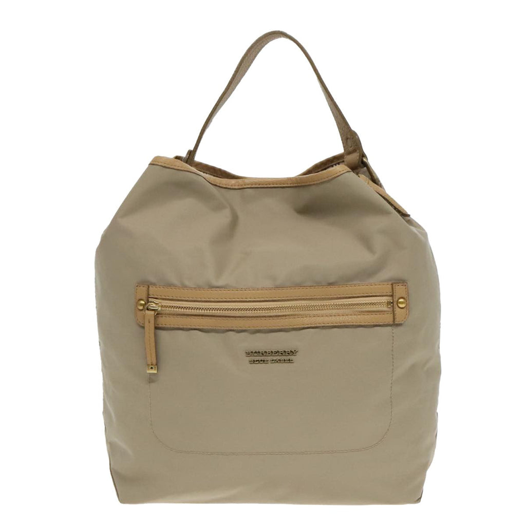Burberry Blue Label Shoulder Bag Nylon Beige Nylon Shoulder Bag