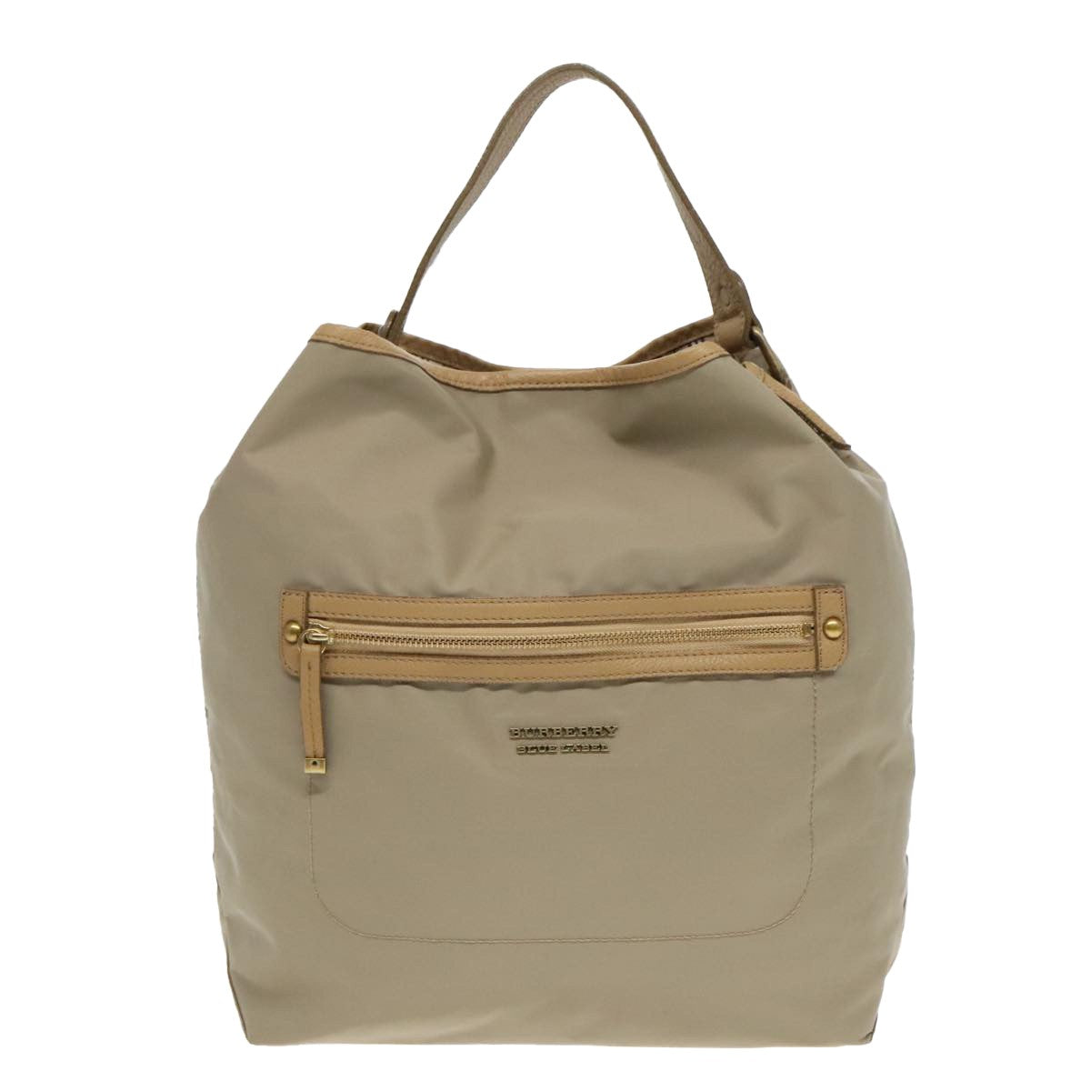 Burberry Blue Label Shoulder Bag Nylon Beige Nylon Shoulder Bag