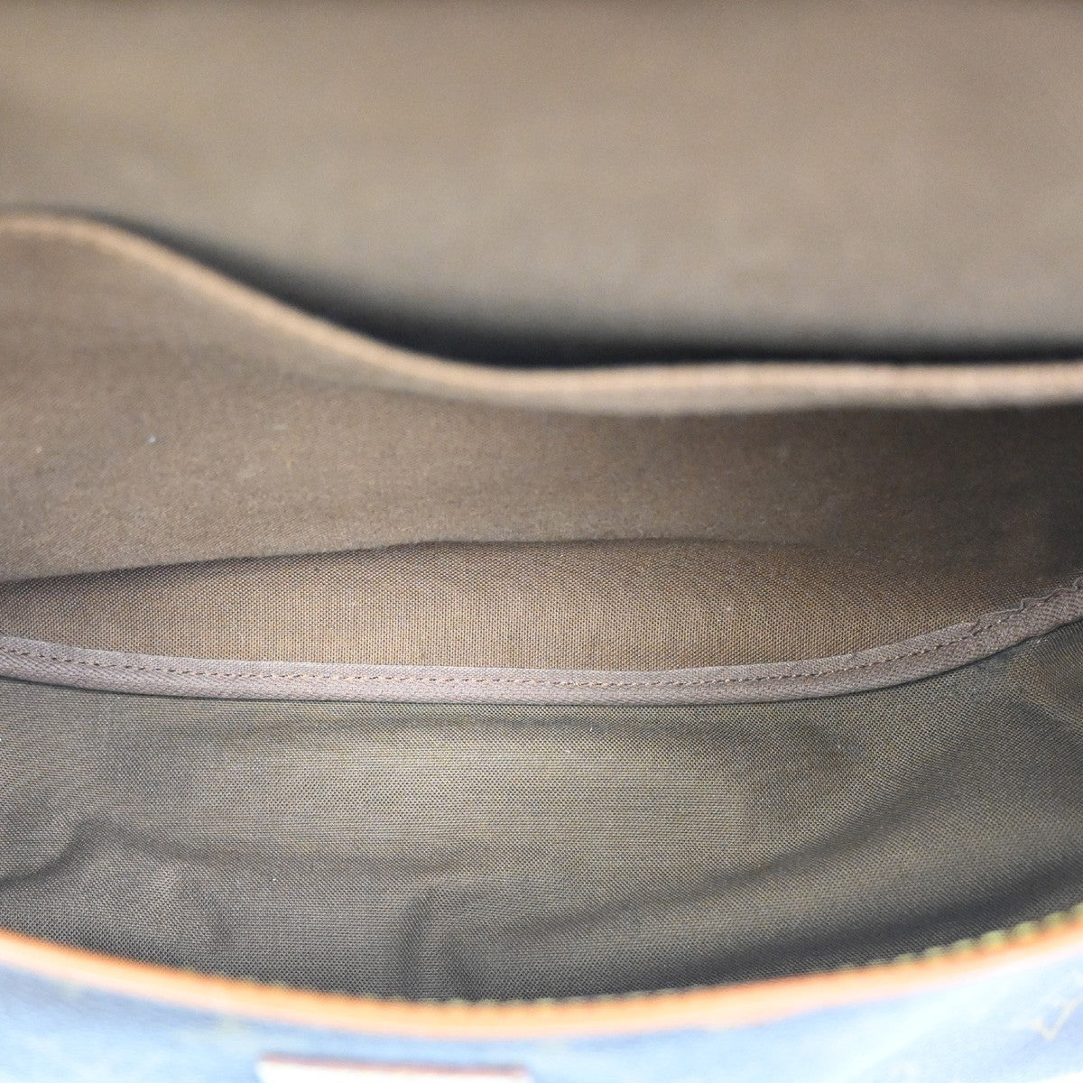 Louis Vuitton Saumur Handbag Monogram Canvas Brown Canvas Shoulder Bag