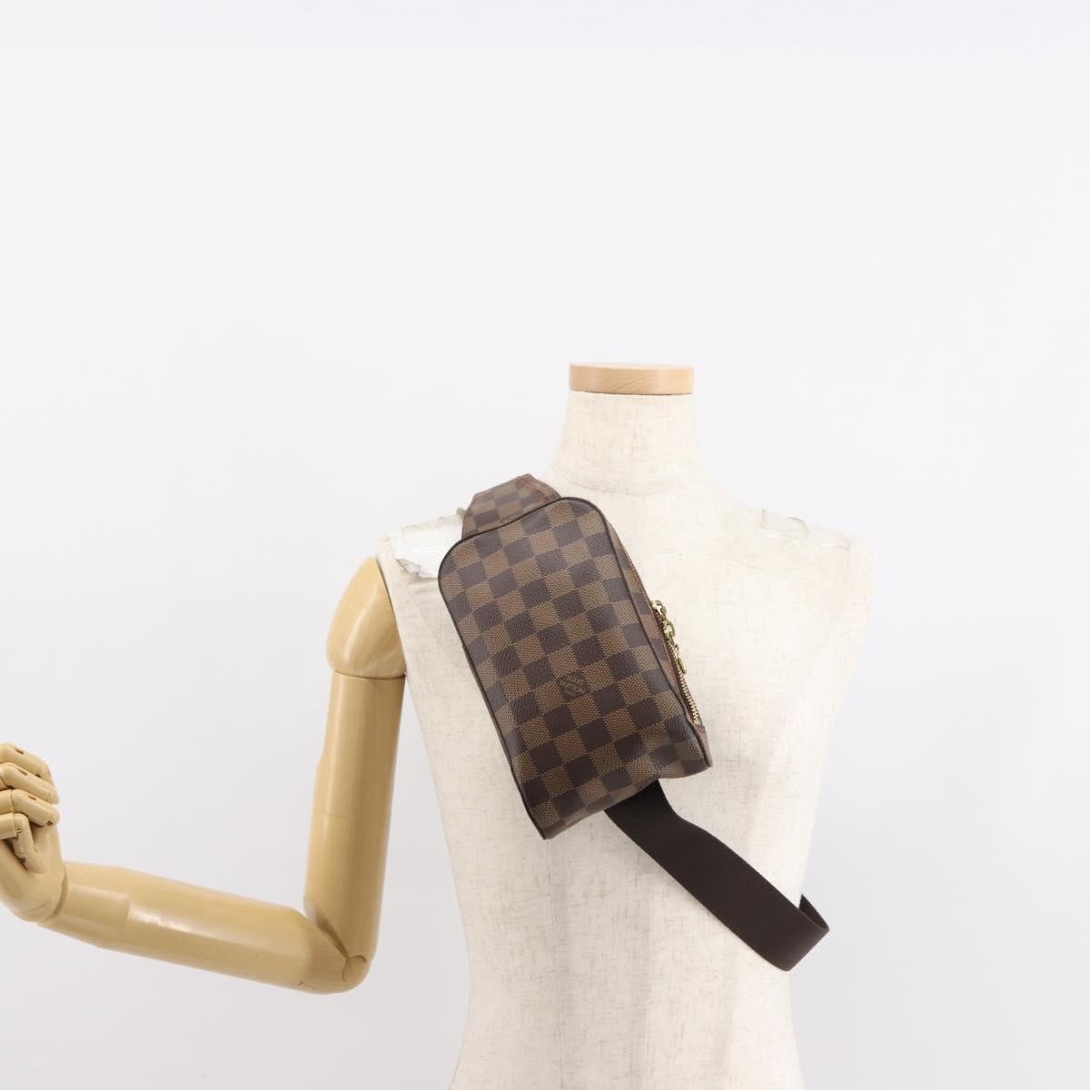 Louis Vuitton Geronimos Waist Bag Damier Brown Canvas Shoulder Bag