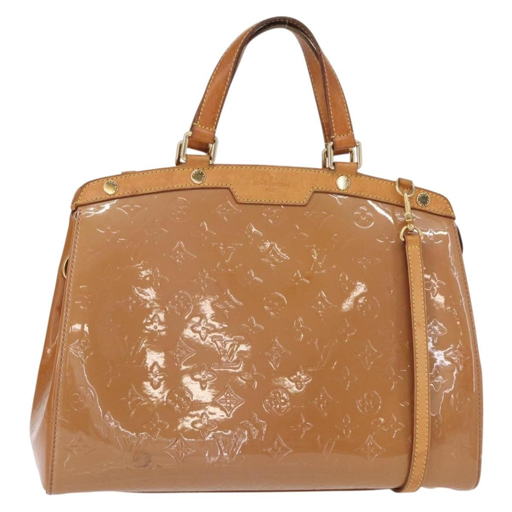 Louis Vuitton Brea Handbag Monogram Vernis Brown Patent_Leather Handbag