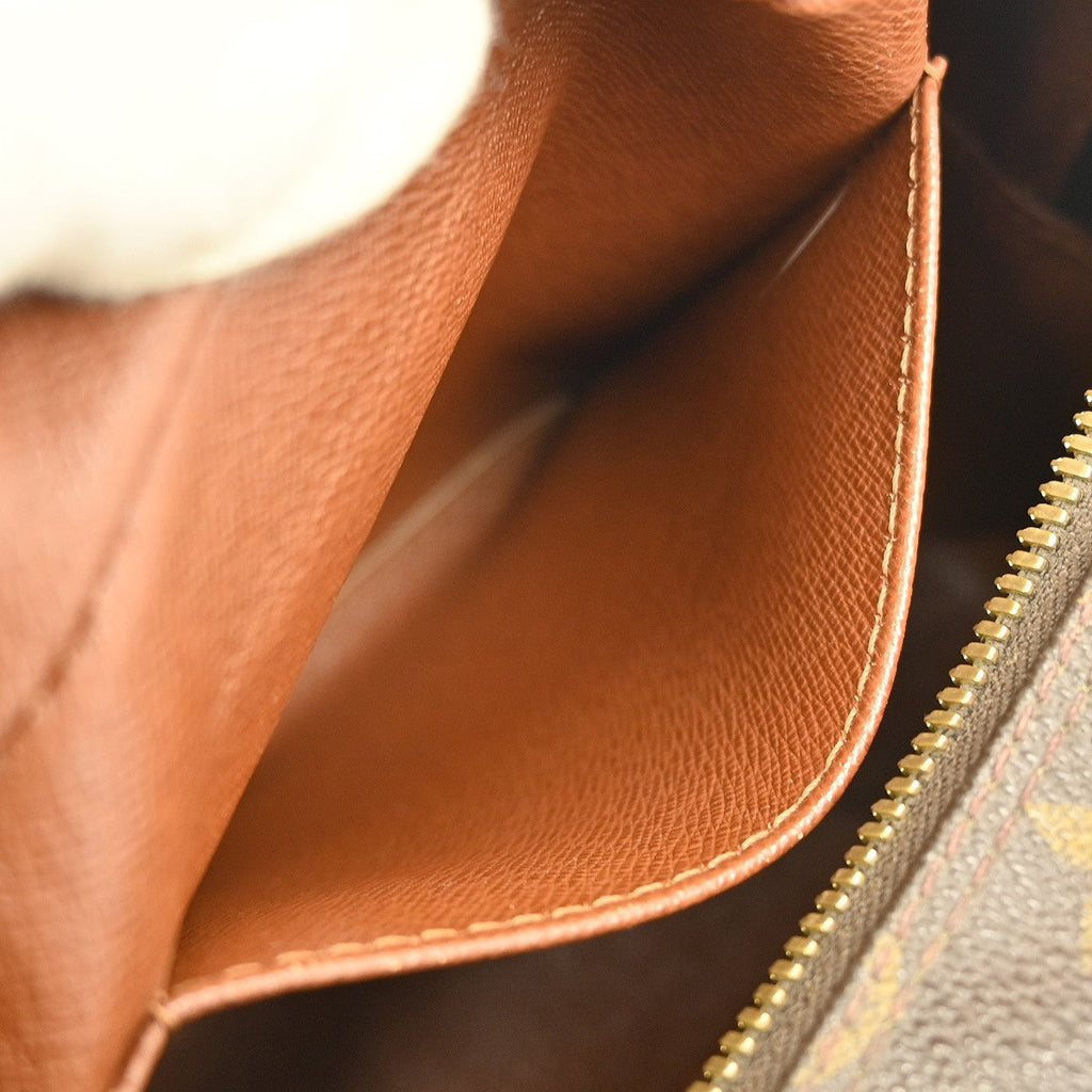 Louis Vuitton Cite Handbag Monogram Canvas Brown Canvas Shoulder Bag