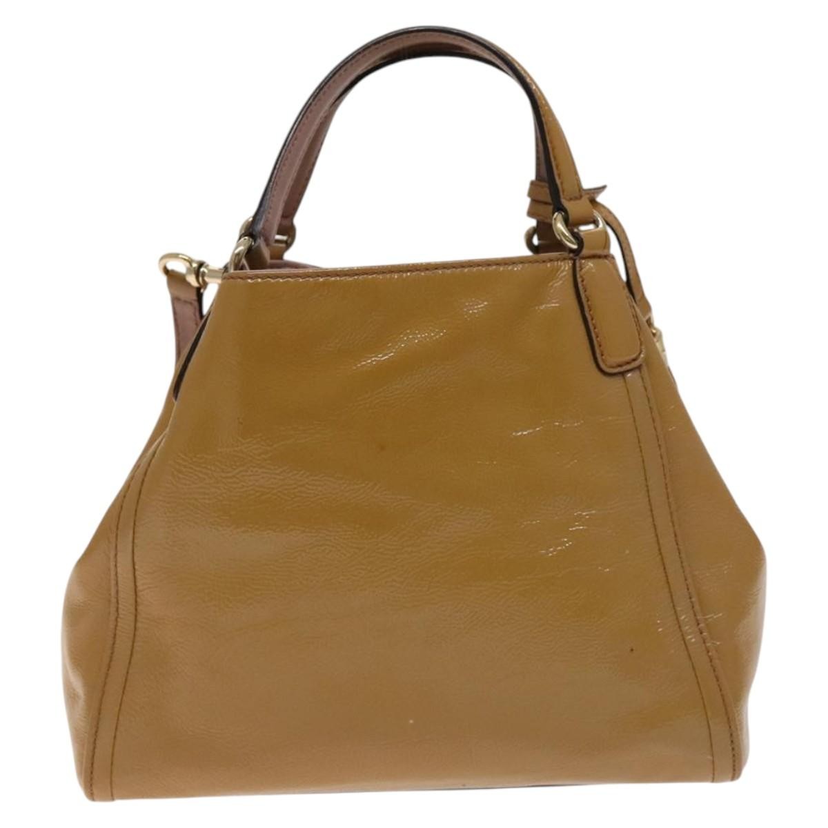Gucci Soho Convertible Shoulder Bag Patent Beige Patent_Leather Shoulder Bag Bag (Pre-Owned)