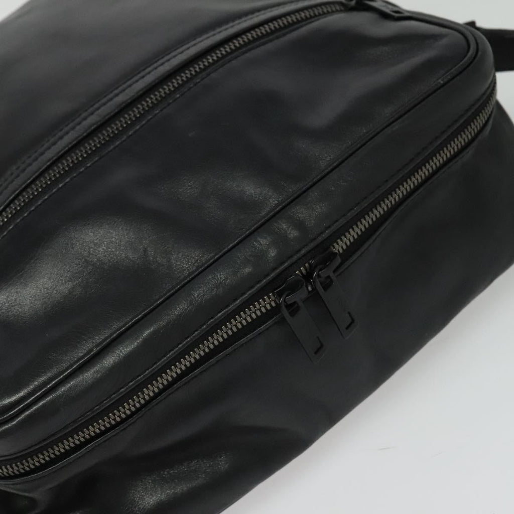 Louis Vuitton Clarkson Messenger Bag Monogram Shadow Leather Black Leather Bag