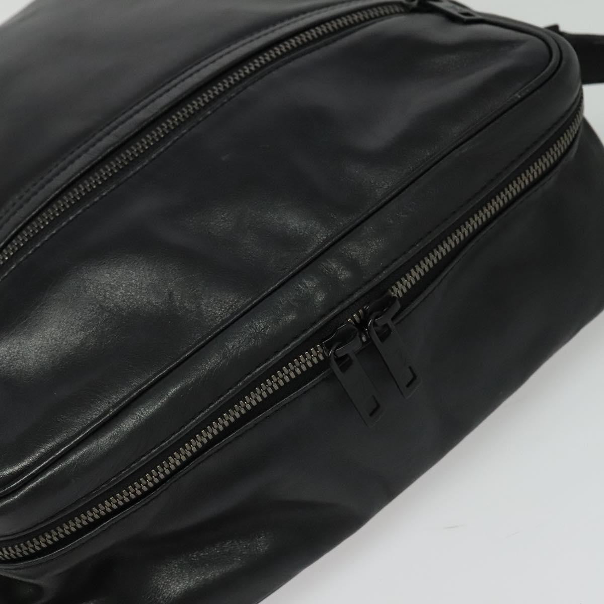 Louis Vuitton Clarkson Messenger Bag Monogram Shadow Leather Black Leather Bag