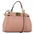 Fendi Peekaboo Bag Leather Pink Leather Handbag