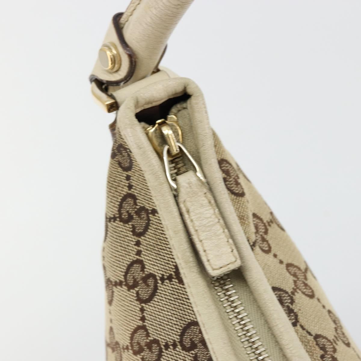 Gucci Abbey Shoulder Bag Gg Canvas Beige Canvas Shoulder Bag Bag (Pre-Owned)